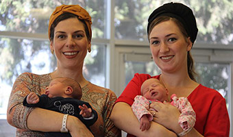 sisters-give-birth-at-hadassah-thumb